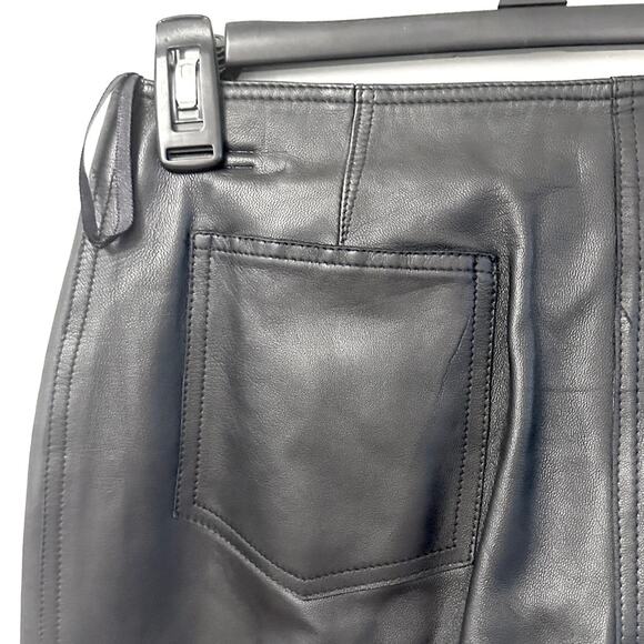 ELEMENTS by VAKKO - women's black faux leather pants - size 6 - Picture 3 of 10